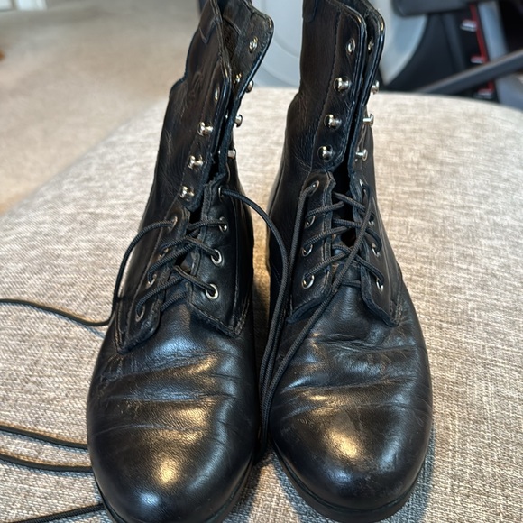 ARIAT Women's Competitor Lace Up Barn Boots Leather Paddock Heritage Bla… - Picture 3 of 10